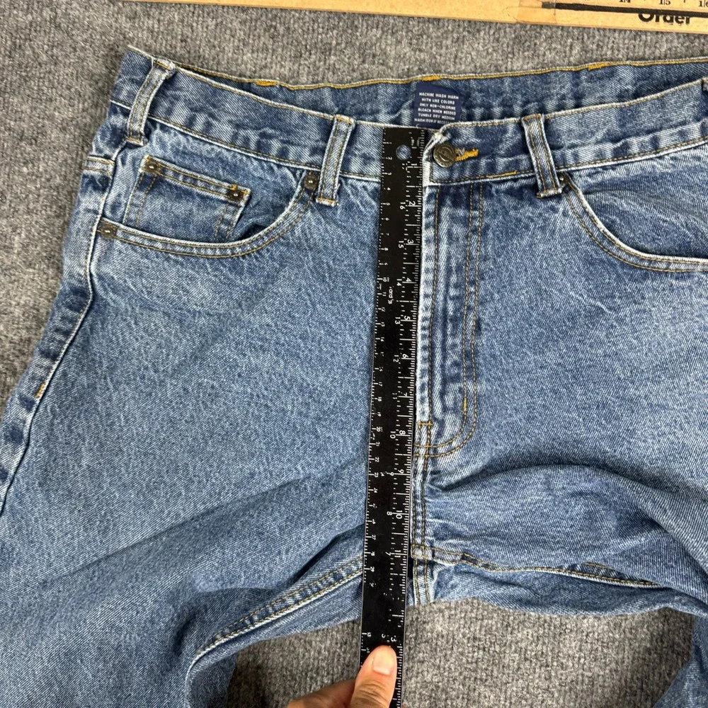 RK Brand Jeans Mens Size 35x31 Blue Cotton Straight Leg Classic Fit Denim